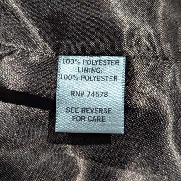 Vintage CACHE Elegant One-Shoulder Animal Print Dress, size 8. - Picture 12 of 13